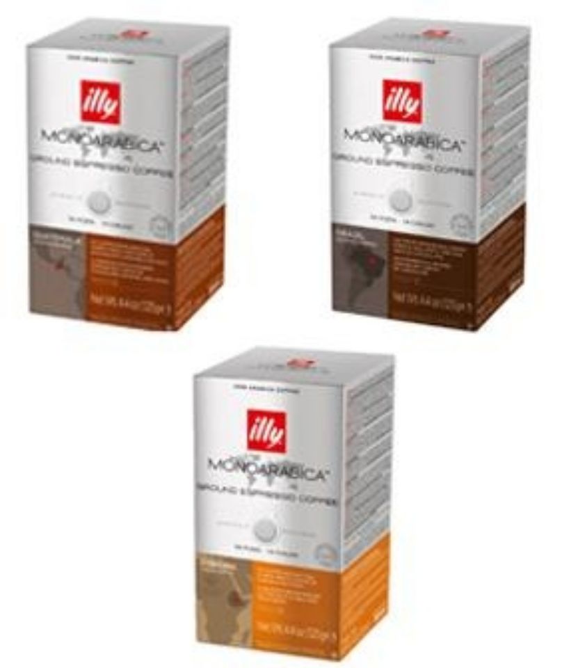 216 cialde filtrocarta 44mm ESE caffè Illy miste