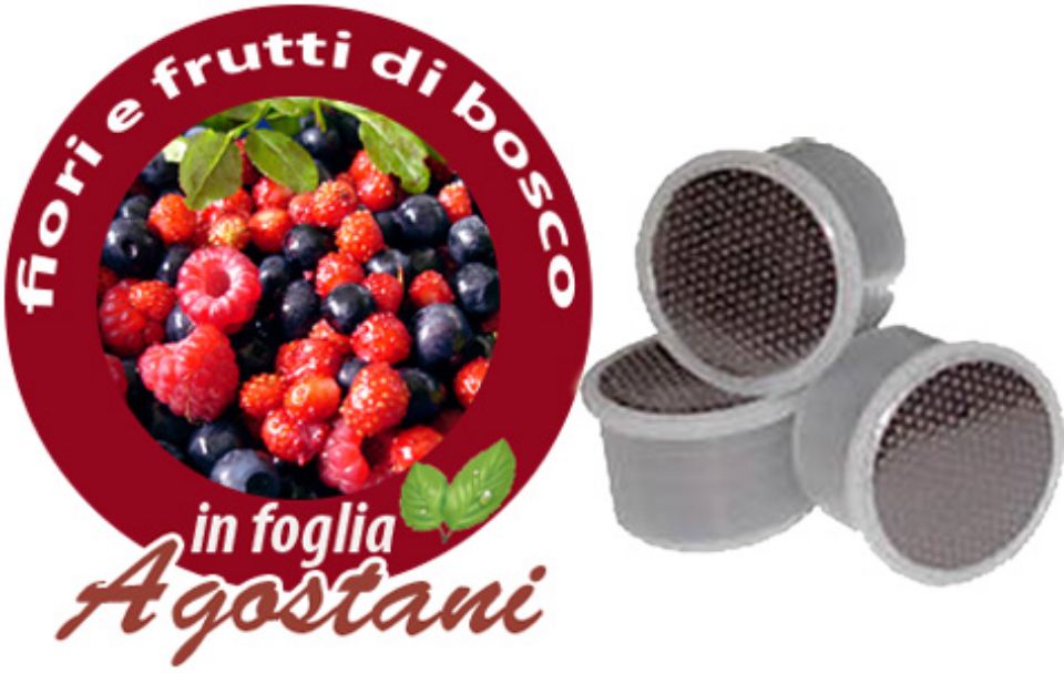 Immagine di 50 Cialde Infuso fiori e frutti di bosco in foglia Agostani compatibili lavazza POINT