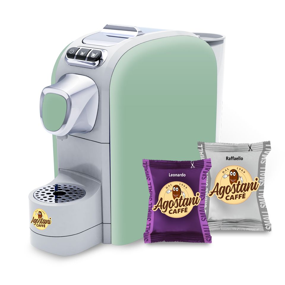 Immagine di Offerta: Macchina Agostani Small Cup Verde + 200 capsule Caffè Agostani linea Small