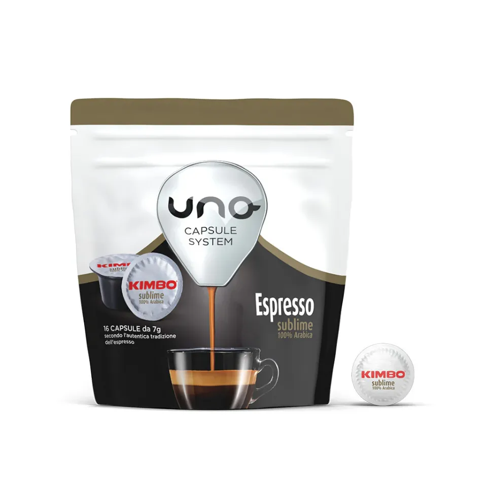 Immagine di 96 capsule caffè Kimbo per sistema UNO miscela Sublime 100% Arabica