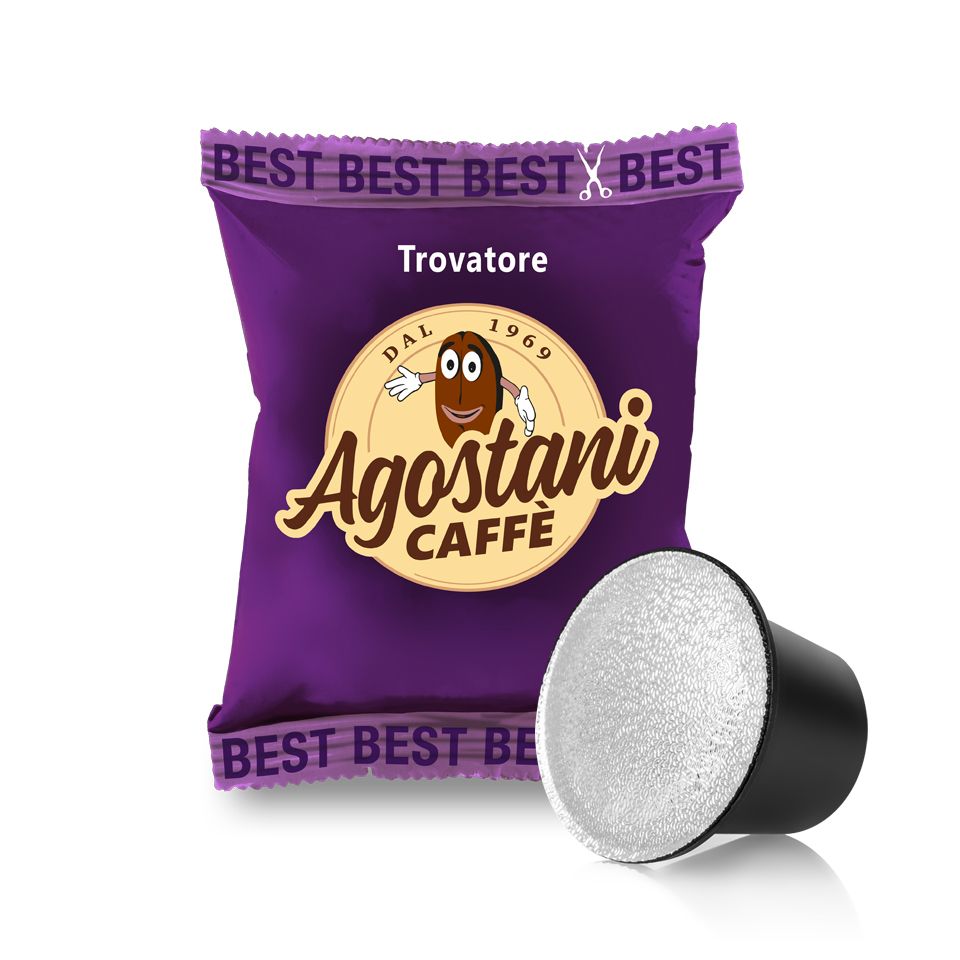 Immagine di 100 Capsule Compatibili Nespresso - Caffè Agostani Best Trovatore