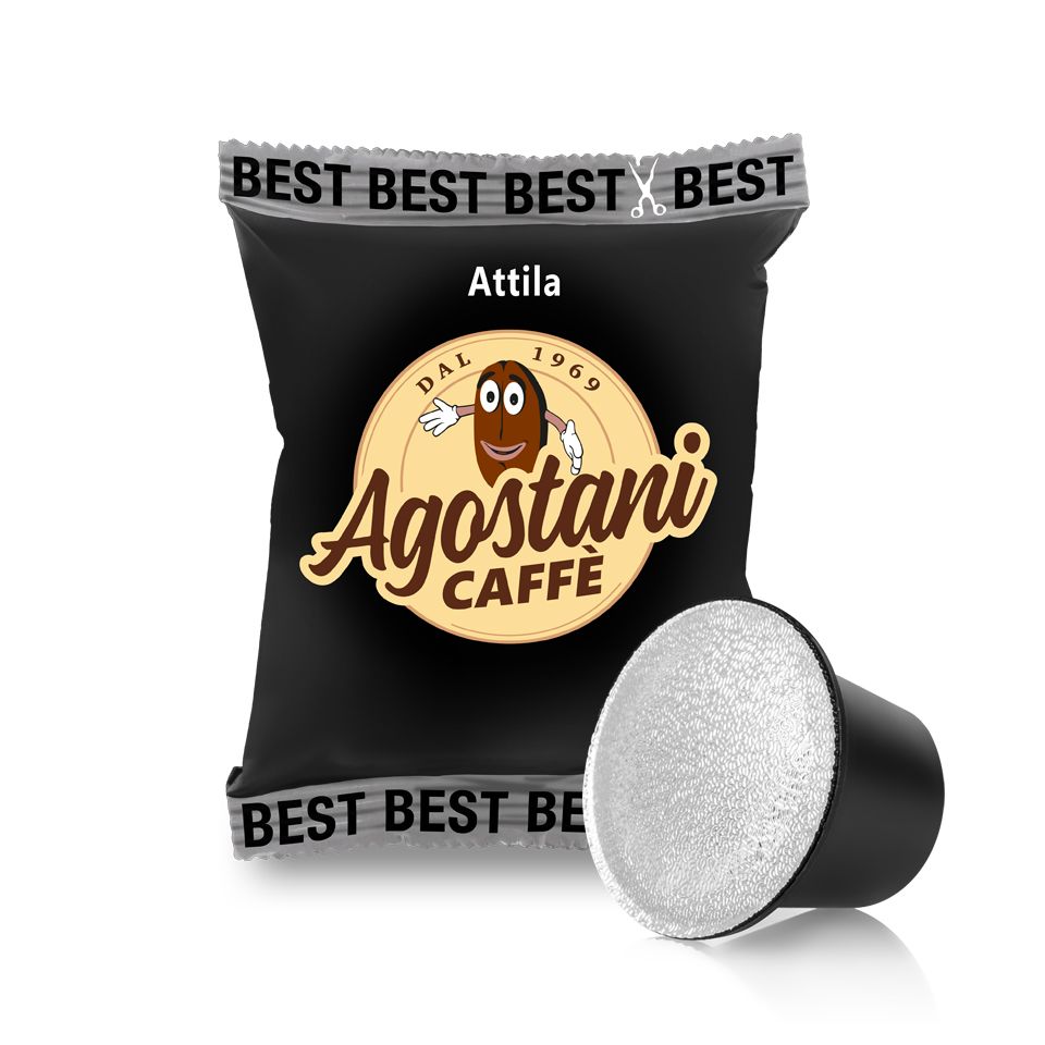 Immagine di 100 Capsule Compatibili Nespresso - Caffè Agostani Best Attila