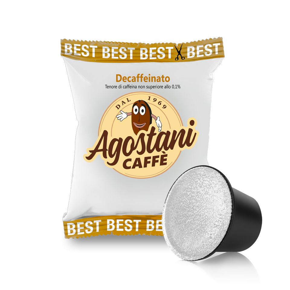 Immagine di 100 capsule Caffè Agostani Best Decaffeinato compatibili Nespresso