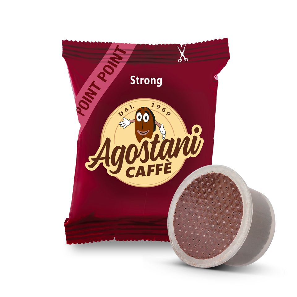 Immagine di 100 Cialde caffè Agostani STRONG Compatibili Lavazza Espresso Point