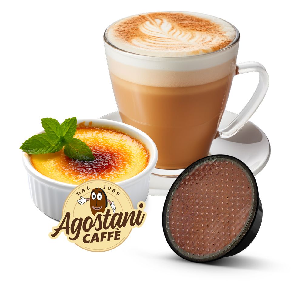 Immagine di 16 capsule Agostani Small Creme Brulee compatibili Lavazza a Modo Mio