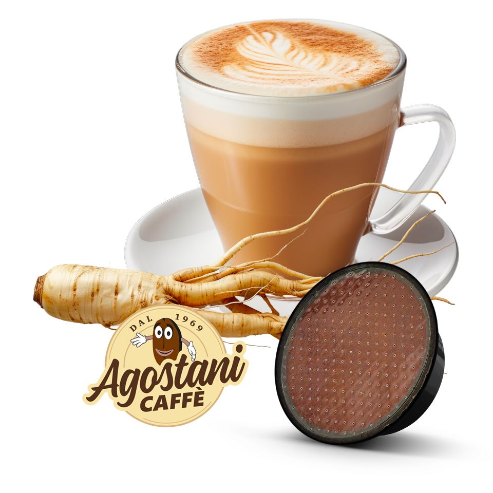 Immagine di 16 capsule Agostani Small Ginseng Amaro compatibili Lavazza a Modo Mio