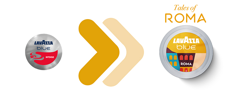 Lavazza ha sostituito la miscela Espresso Intenso con la capsula Tales Of Roma.