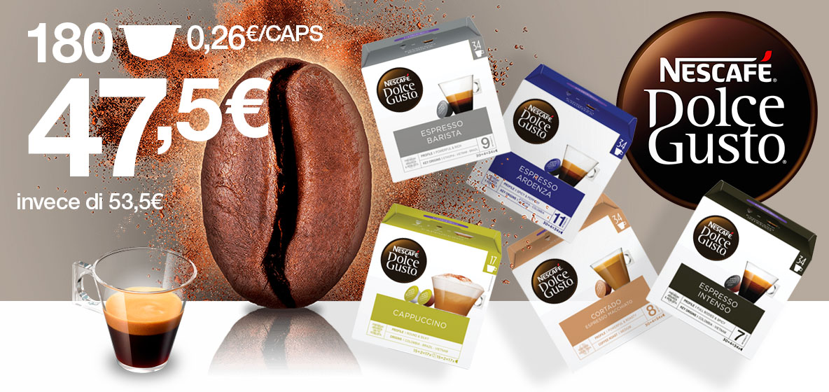 Capsule originali e compatibili Nescafé Dolce Gusto Capsule originali e compatibili Nescafé Dolce Gusto