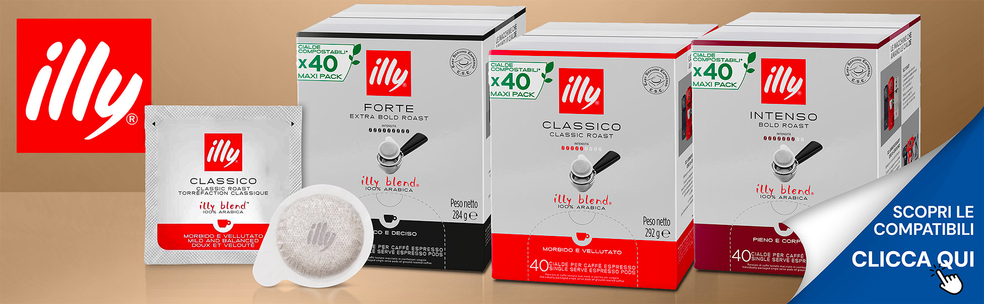 Cialde Illy filtrocarta 44mm ESE Cialde Illy filtrocarta 44mm ESE