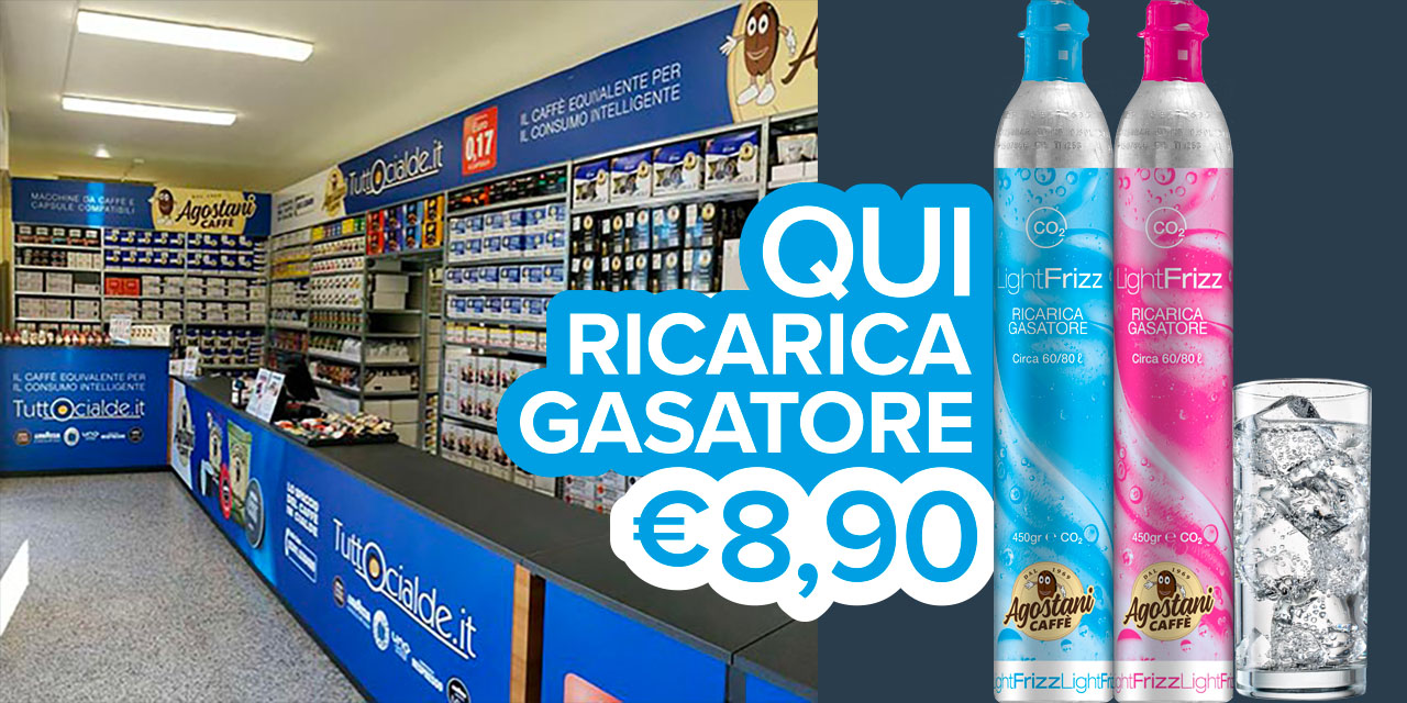 refill ricarica bombola co2 gasatore Soda Stream e Grohe Lecco